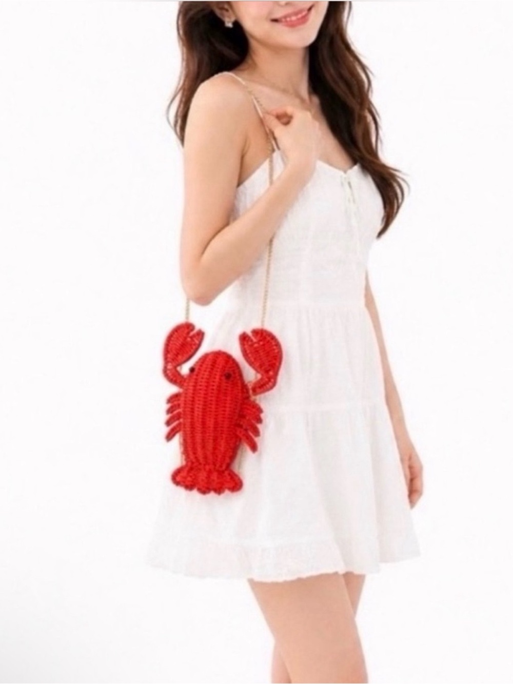Tommy Bahama Lobster Wicker Crossbody Bag - Picture 8 of 8